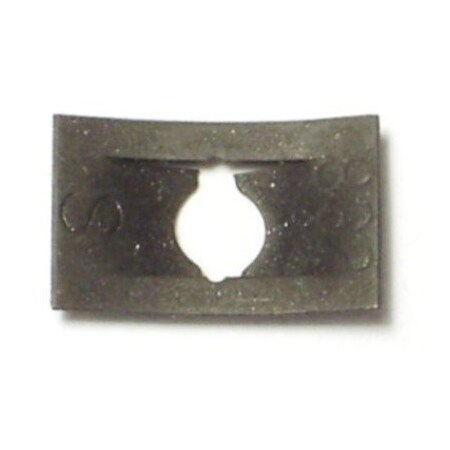 Midwest Fastener Spring Nut, #10-24, Flat Shape, Steel, Zinc Plated Finish, 60 PK 61624